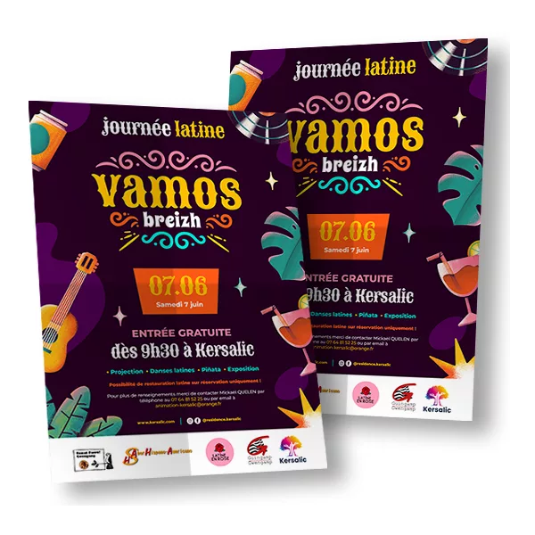 Affiche de la journée latine à Kersalic - 7 Juin 2025