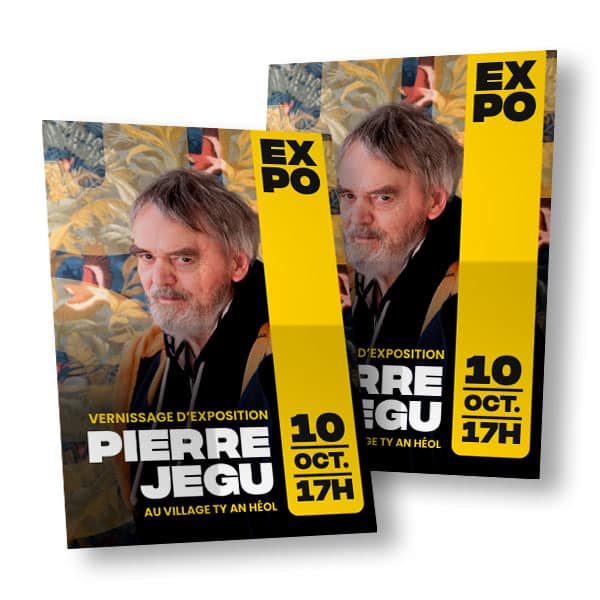 Affiche exposition peinture de Pierre Jégu